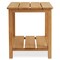Casafield Adirondack Side Table, Cedar Wood Outdoor End Table with Shelf for Patio, Deck, Lawn and Garden